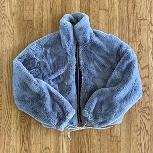 Anthropologie x Elevenses faux fur jacket